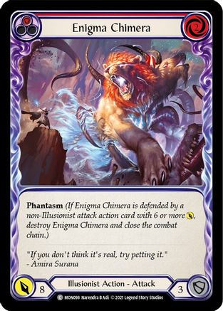Enigma Chimera (Red) (MON098) - Monarch Unlimited Edition Rainbow Foil