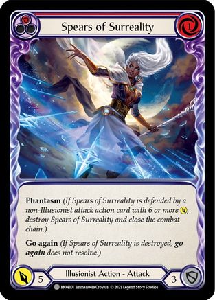 Spears of Surreality (Red) (MON101) - Monarch 1st Edition Rainbow Foil