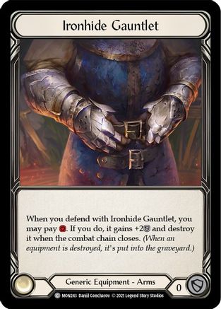 Ironhide Gauntlet (MON243) - Monarch 1st Edition