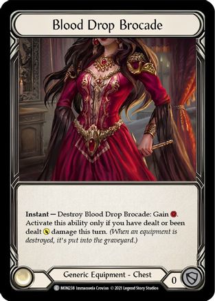 Blood Drop Brocade (MON238) - Monarch 1st Edition Cold Foil