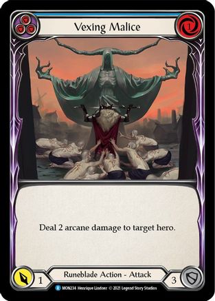 Vexing Malice (Blue) (MON234) - Monarch Unlimited Edition