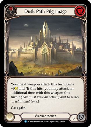 Dusk Path Pilgrimage (Red) (MON110) - Monarch Unlimited Edition Rainbow Foil