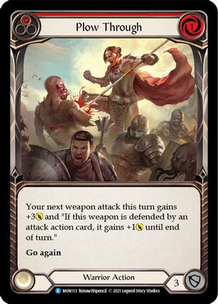 Plow Through (Red) (MON113) - Monarch 1st Edition Rainbow Foil