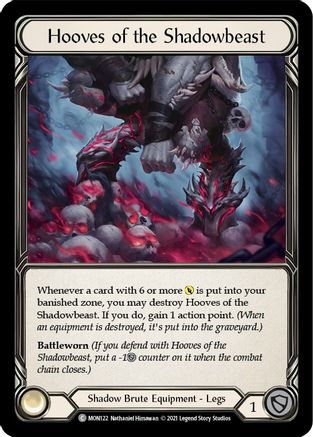 Hooves of the Shadowbeast (MON122) - Monarch 1st Edition