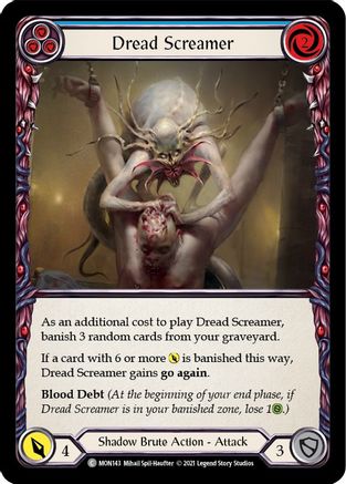 Dread Screamer (Blue) (MON143) - Monarch Unlimited Edition