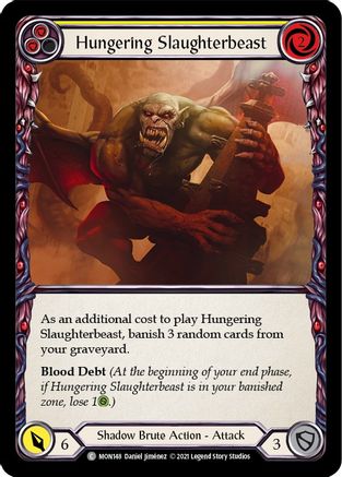 Hungering Slaughterbeast (Yellow) (MON148) - Monarch Unlimited Edition