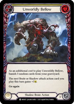 Unworldly Bellow (Yellow) (MON151) - Monarch 1st Edition