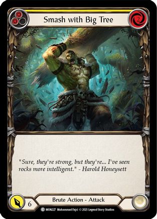 Smash with Big Tree (Yellow) (MON227) - Monarch Unlimited Edition Rainbow Foil