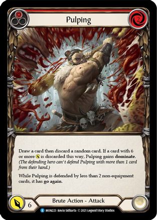 Pulping (Red) (MON223) - Monarch 1st Edition Rainbow Foil