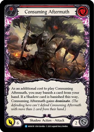 Consuming Aftermath (Red) (MON195) - Monarch 1st Edition Rainbow Foil