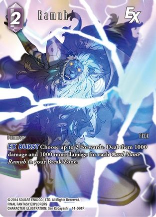 Ramuh EX (Full Art) (14-091R) - Opus XIV Crystal Abyss Foil