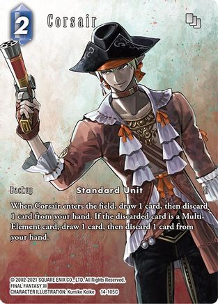 Corsair (Full Art) (14-105C) - Opus XIV Crystal Abyss Foil