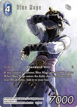 Blue Mage (Full Art) (14-096C) - Opus XIV Crystal Abyss Foil