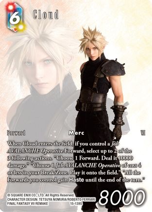 Cloud (Full Art) (15-139S) - Crystal Dominion