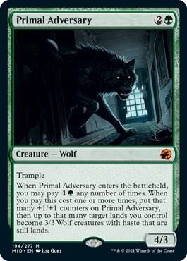 Primal Adversary / Mythic / MID (FOIL)