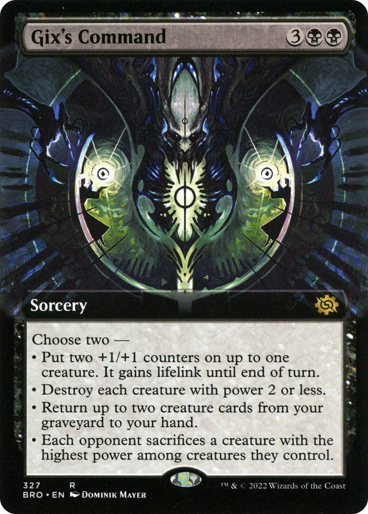 Gix's Command (BRO-327) - The Brothers' War: (Extended Art) Foil
