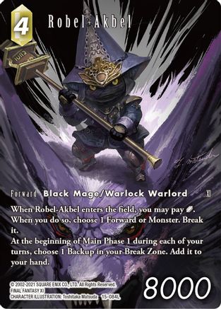 Robel-Akbel (Full Art) (15-084L) - Crystal Dominion Foil