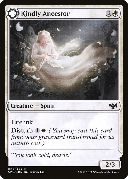 Kindly Ancestor // Ancestor's Embrace (VOW-022) - Innistrad: Crimson Vow: (Double Faced Transform) Foil