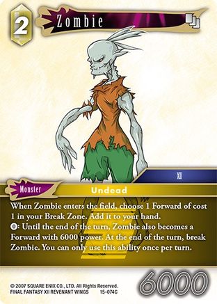 Zombie (15-074C) - Crystal Dominion Foil