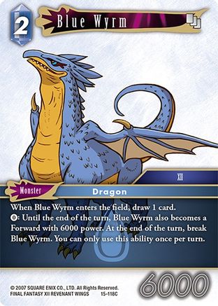 Blue Wyrm (15-118C) - Crystal Dominion Foil