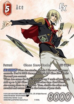 Ace EX (Full Art Reprint) (9-003L) - Crystal Dominion Foil