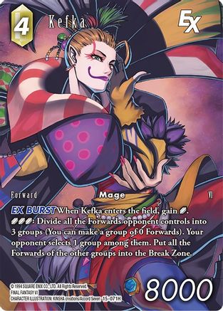 Kefka EX (Full Art) (15-071H) - Crystal Dominion Foil