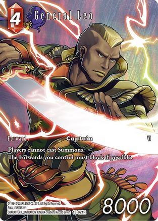 General Leo (Full Art) (15-021R) - Crystal Dominion Foil