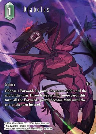Diabolos (Full Art) (15-053H) - Crystal Dominion Foil
