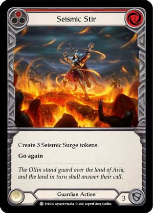 Seismic Stir (Red) (EVR030) - Everfest 1st Edition Rainbow Foil