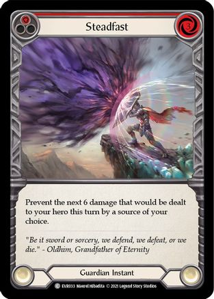 Steadfast (Red) (EVR033) - Everfest 1st Edition Rainbow Foil