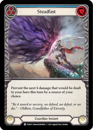 Steadfast (Blue) (EVR035) - Everfest 1st Edition Rainbow Foil