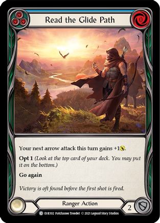 Read the Glide Path (Blue) (EVR102) - Everfest 1st Edition Rainbow Foil