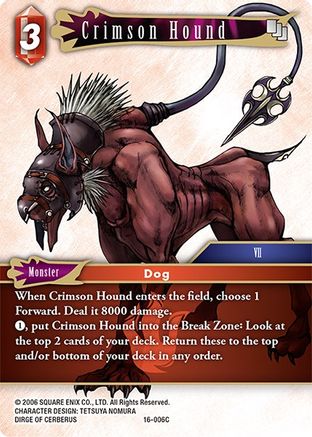 Crimson Hound (16-006C) - Emissaries of Light Foil