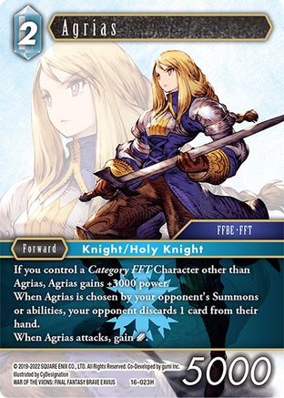 Agrias (16-023R) - Emissaries of Light Foil