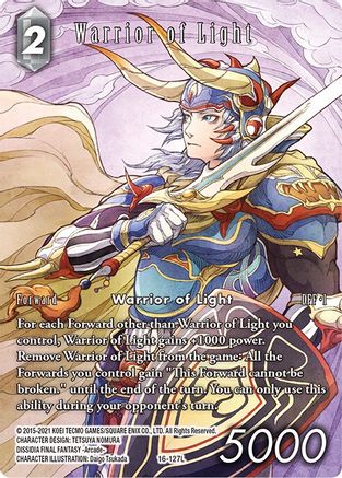 Warrior of Light (Full Art) (16-127L) - Emissaries of Light Foil