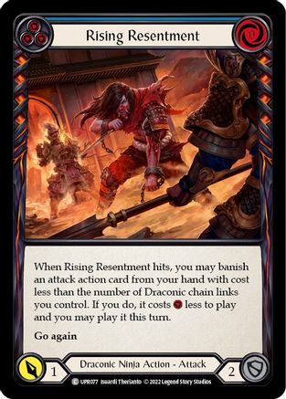 Rising Resentment (Blue) (UPR077) - Uprising Rainbow Foil