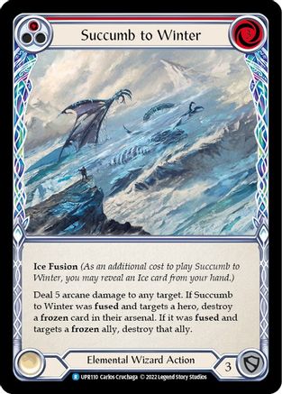 Succumb to Winter (Red) (UPR110) - Uprising Rainbow Foil