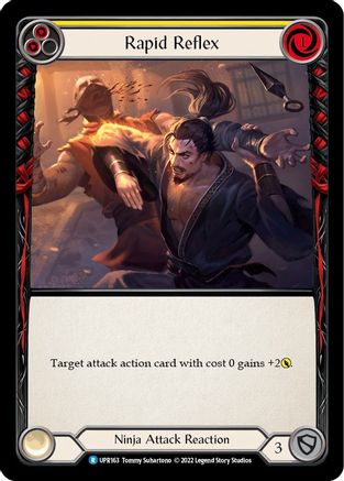 Rapid Reflex (Yellow) (UPR163) - Uprising Rainbow Foil