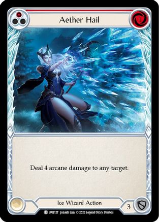 Aether Hail (Red) (UPR127) - Uprising Rainbow Foil