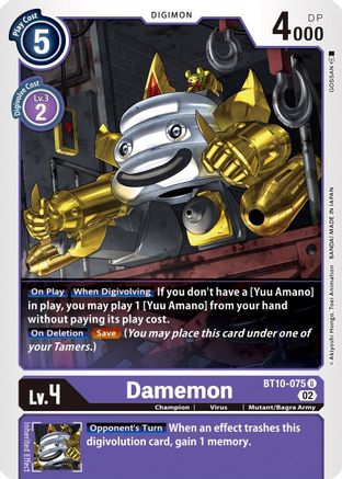 Damemon (BT10-075) - Xros Encounter