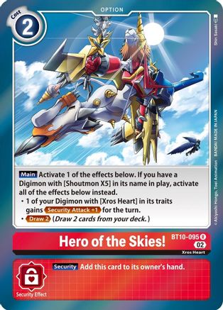Hero of the Skies! (BT10-095) - Xros Encounter Foil