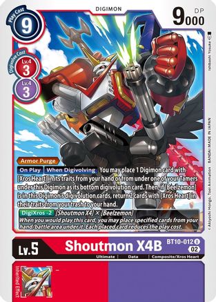 Shoutmon X4B (BT10-012) - Xros Encounter