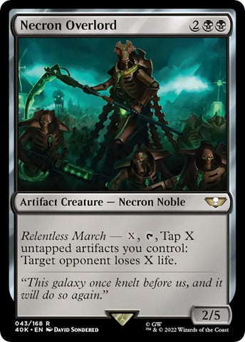 Necron Overlord / Rare / 40K