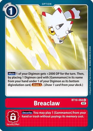 Breaclaw (BT10-094) - Xros Encounter