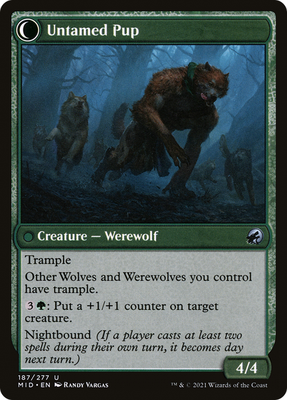 Hound Tamer // Untamed Pup (MID-187) - Innistrad: Midnight Hunt: (Double Faced Transform)