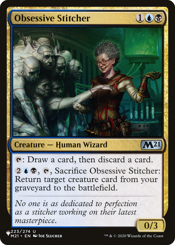 Obsessive Stitcher (LIST-M21-223) - The List