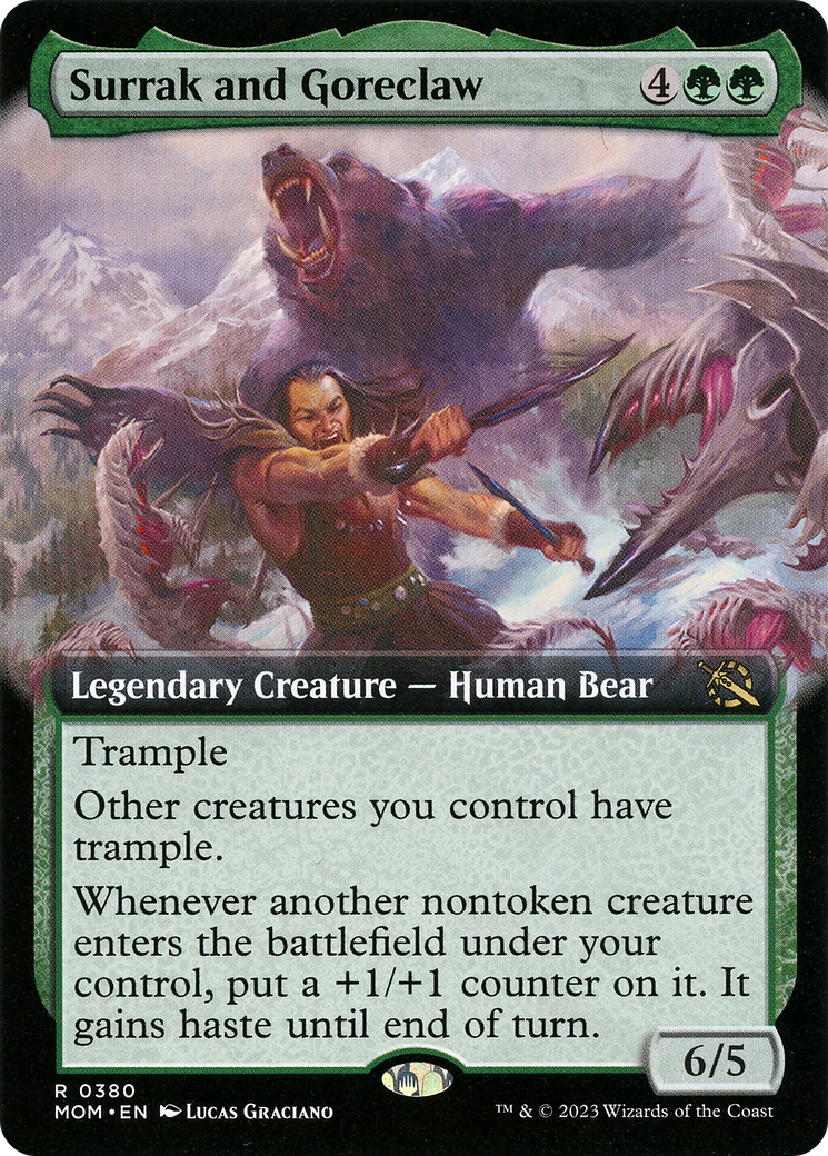 Surrak and Goreclaw (MOM-380) - March of the Machine: (Extended Art)