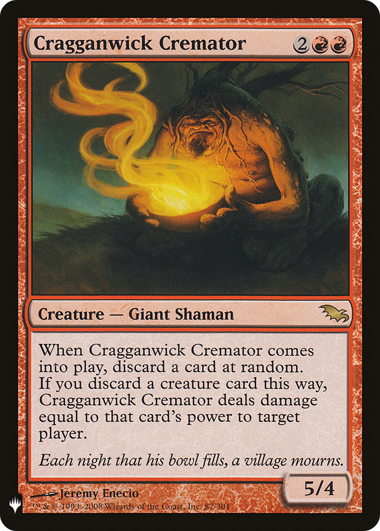 Cragganwick Cremator (LIST-SHM-87) - The List