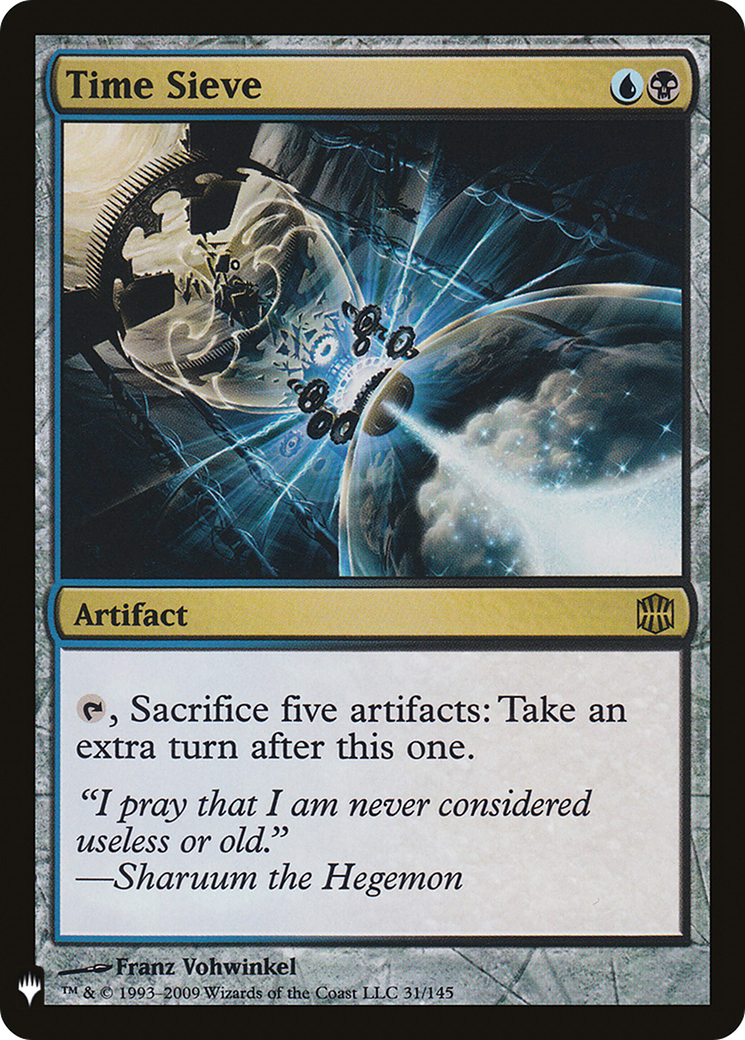 Time Sieve (LIST-ARB-31) - The List