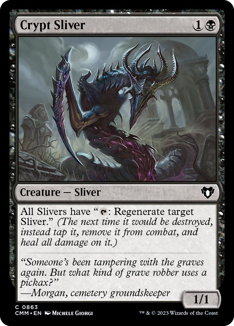 Crypt Sliver (CMM-863) - Commander Masters